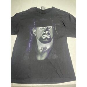 Vintage WWE Undertaker Graphic T-Shirt Mens Large Black Trinity Products WWE WWF